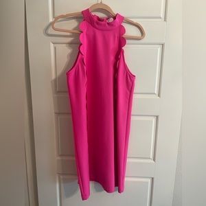 Hot pink shift dress